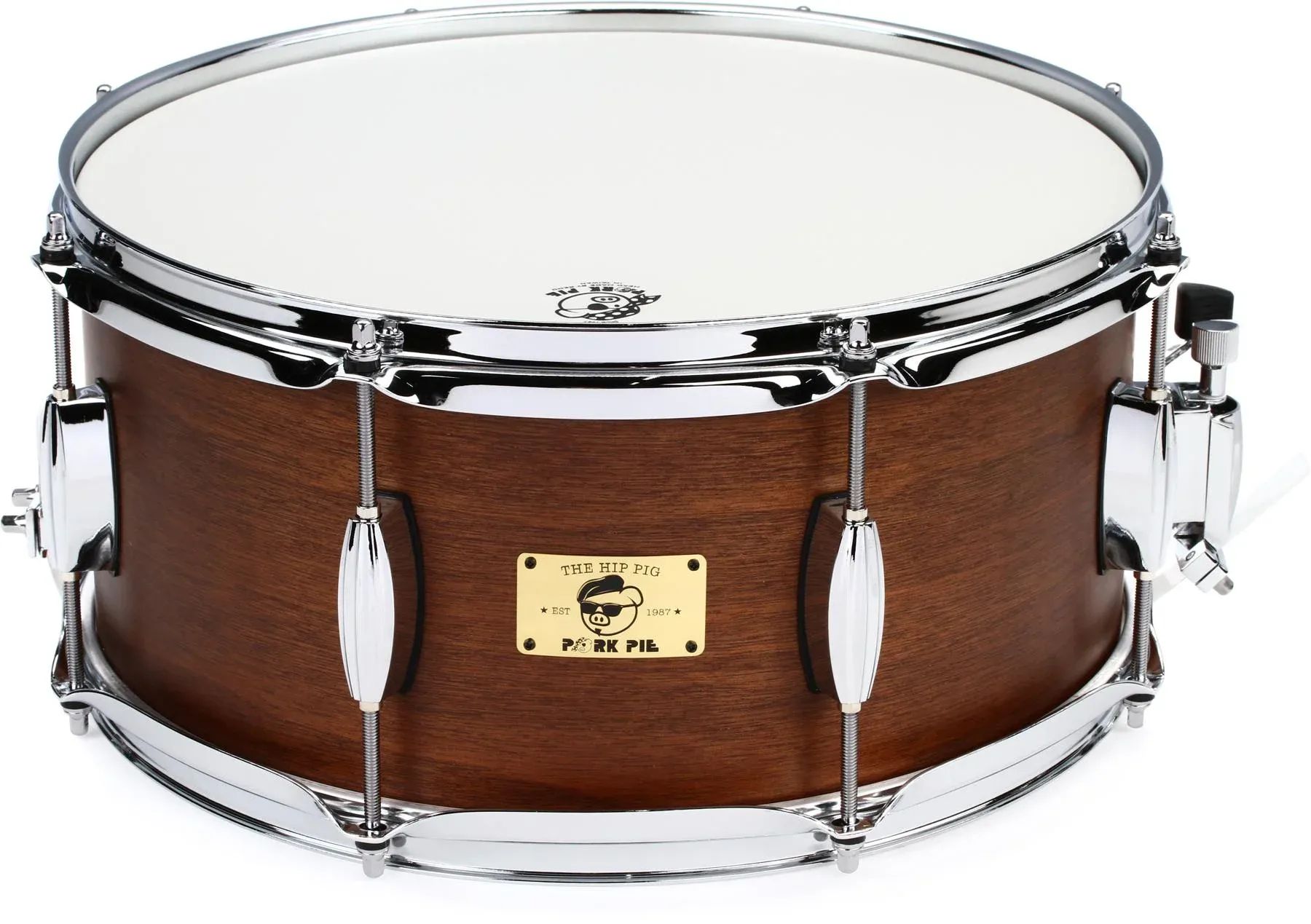 

Малый барабан Pork Pie Percussion Hip Pig — 6,5 x 14 дюймов — натуральный атласный лак