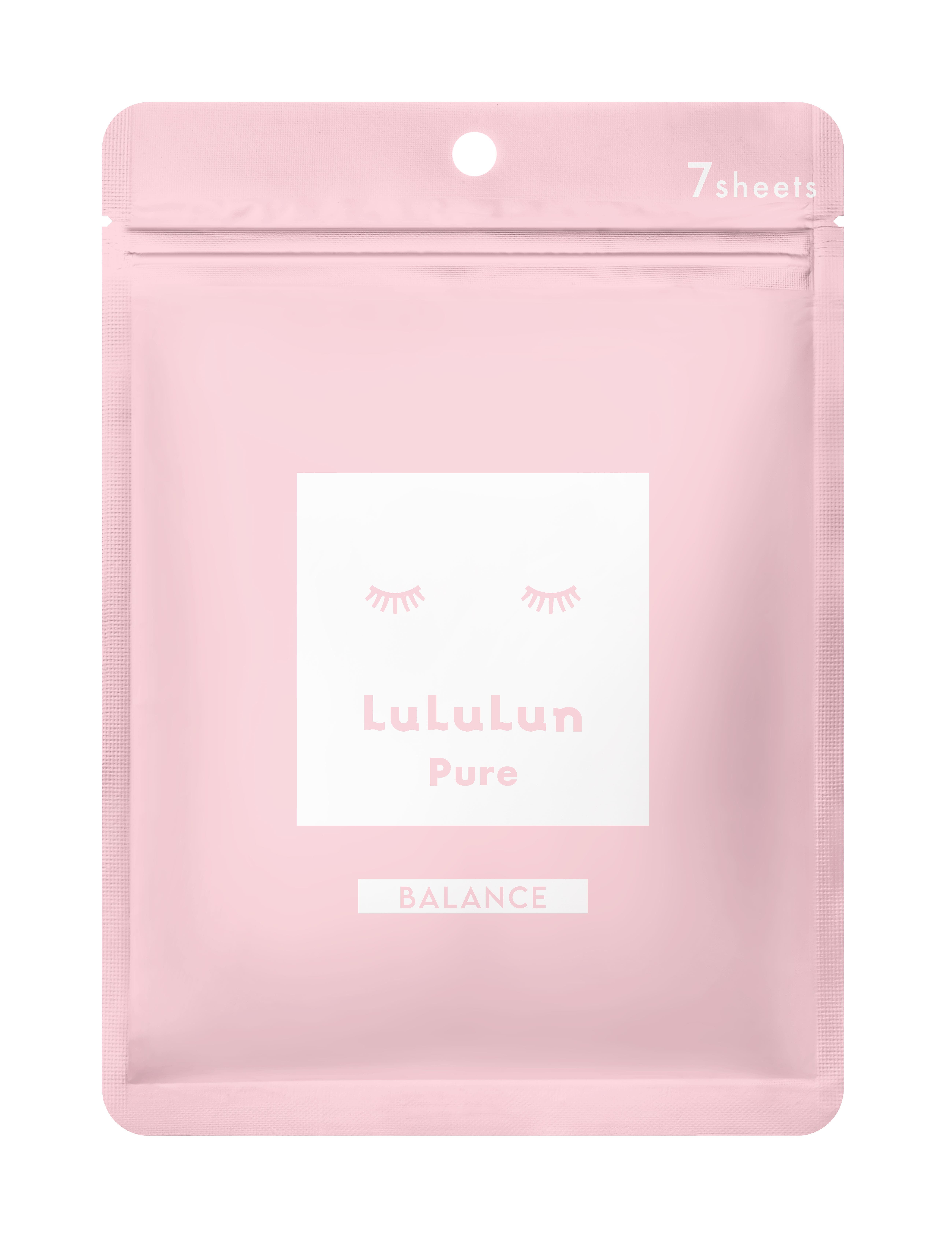 Маска для лица Lululun Pure Balance, 7 шт/1 упаковка