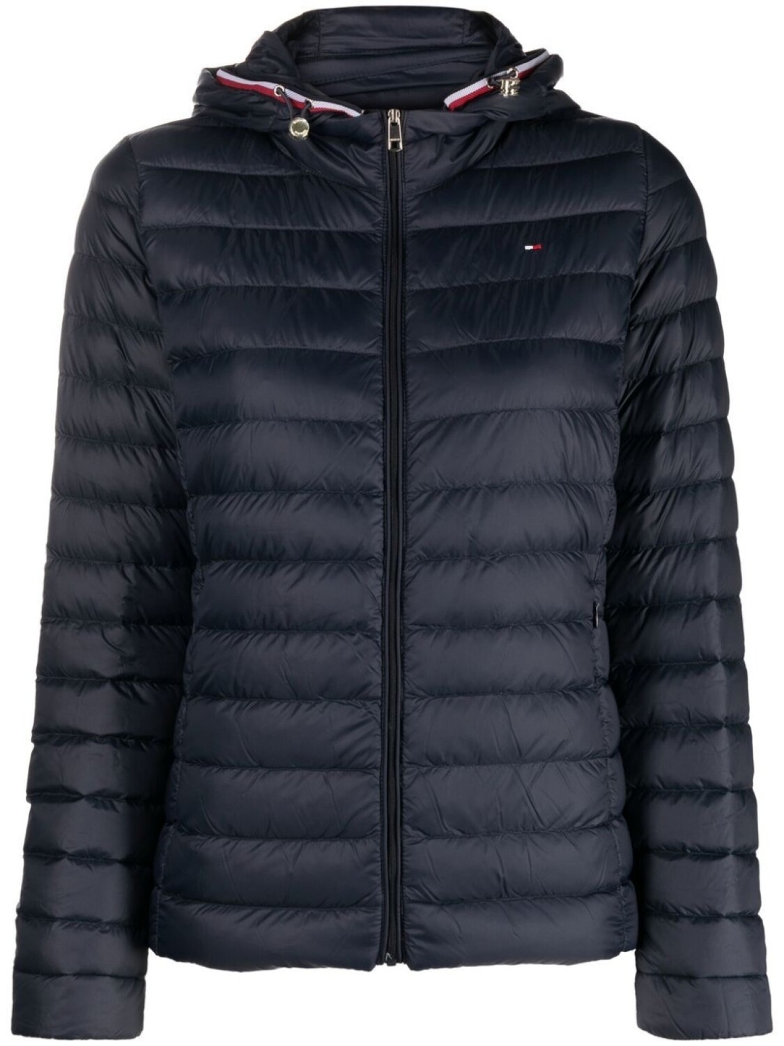 

Tommy Hilfiger пуховик на молнии с капюшоном, синий