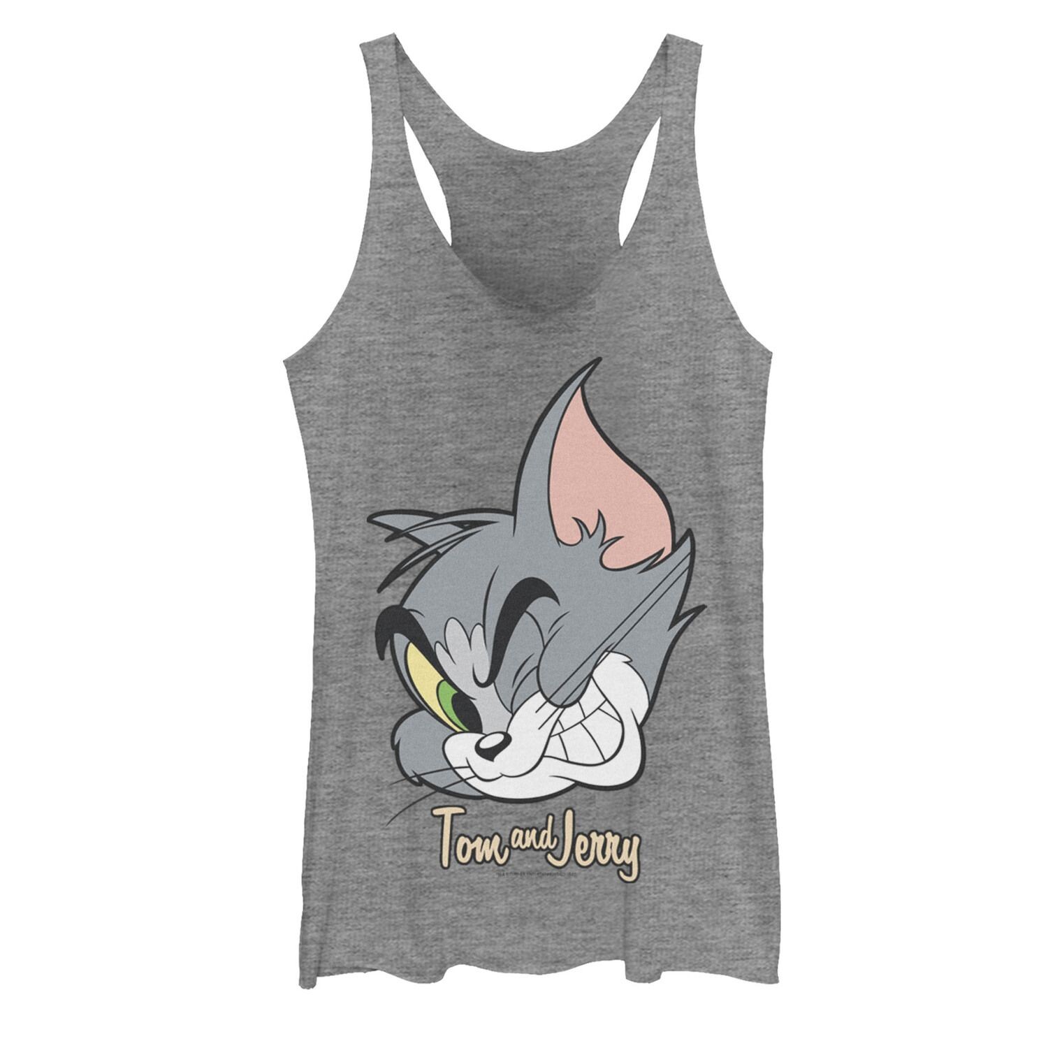 

Майка Tom And Jerry Tom Cat для юниоров с большим лицом Licensed Character