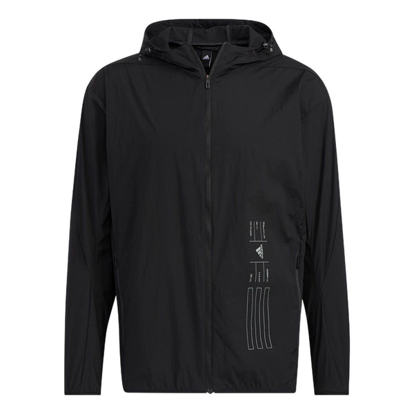 Куртка adidas Solid Color Sports Hooded Jacket Black, мультиколор худи adidas solid color brand drawstring hooded hl9382 синий