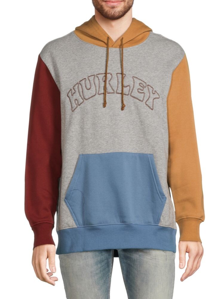 

Толстовка с логотипом и цветными блоками Hurley, цвет Grey Multi