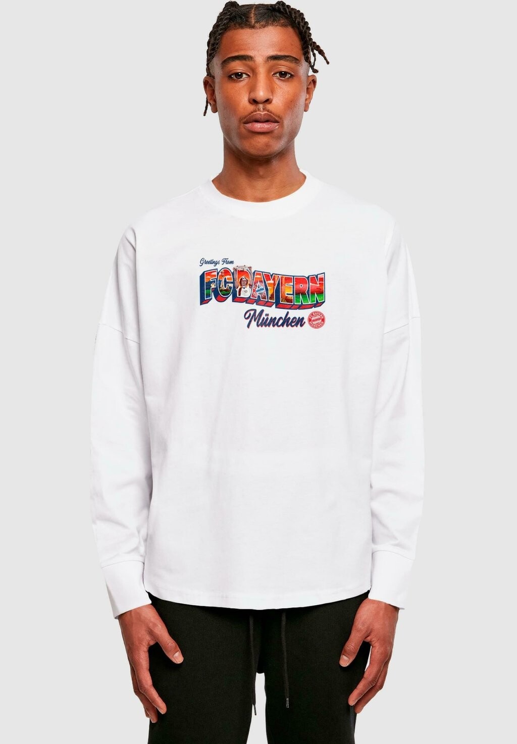 

Команда Fc Bayern Greetings From Bavaria Longsleeve FC Bayern München, белый