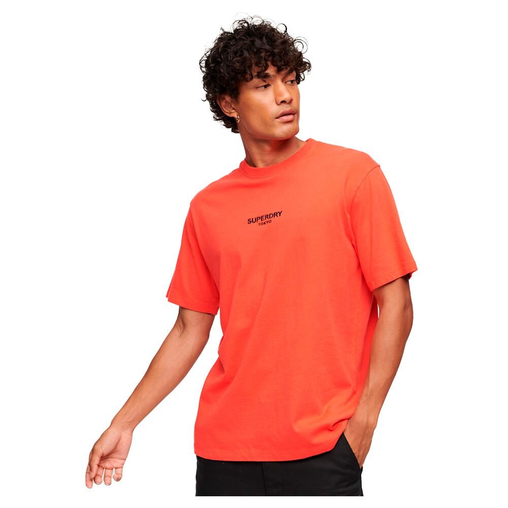 

Футболка Superdry Luxury Sport Loose Short Sleeve Round Neck, оранжевый