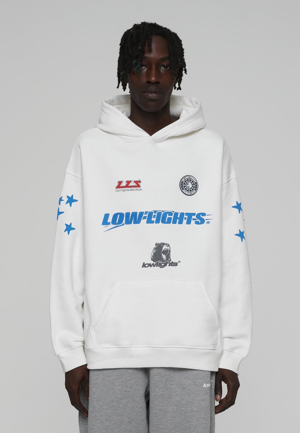 

Толстовка LOW LIGHTS STUDIOS ARCTIC RACER HOODIE UNISEX, экрю