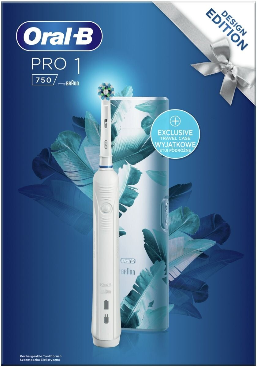 

Oral-B Pro 750 Cross Action Whiteэлектрическая зубная щетка, 1 шт.