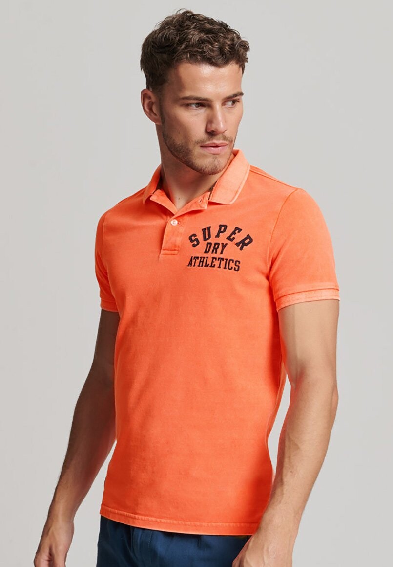 

Рубашка-поло SUPERSTATE Superdry, цвет shocker orange