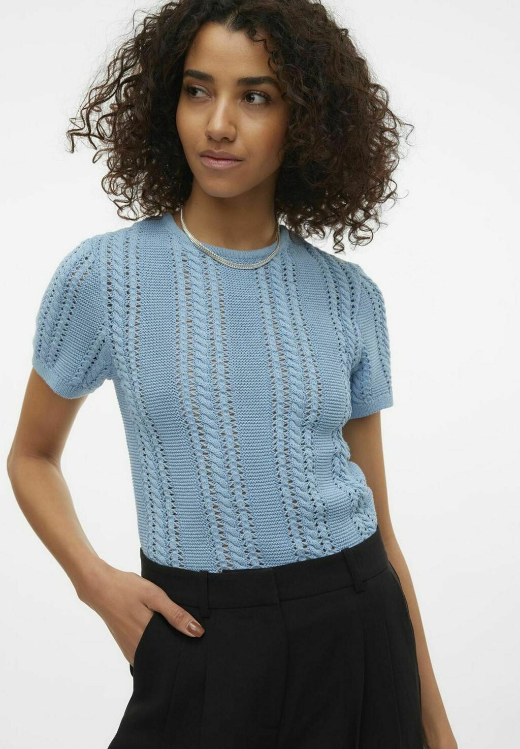 

Футболка с принтом Vero Moda, цвет dusk blue