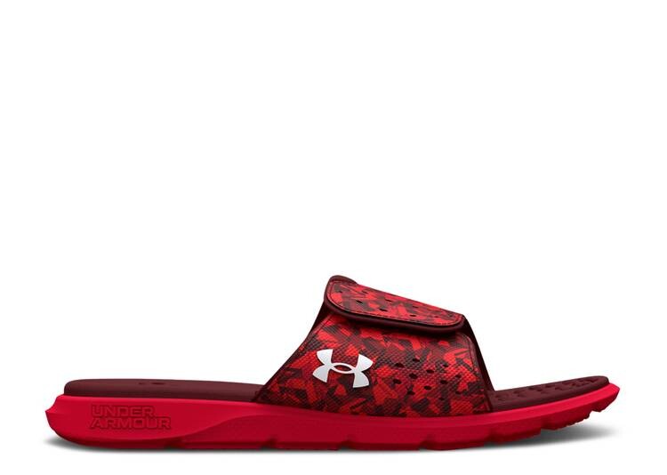 

Кроссовки Under Armour WMNS IGNITE 7 GRAPHIC STRAP SLIDE 'RED CAMO', красный