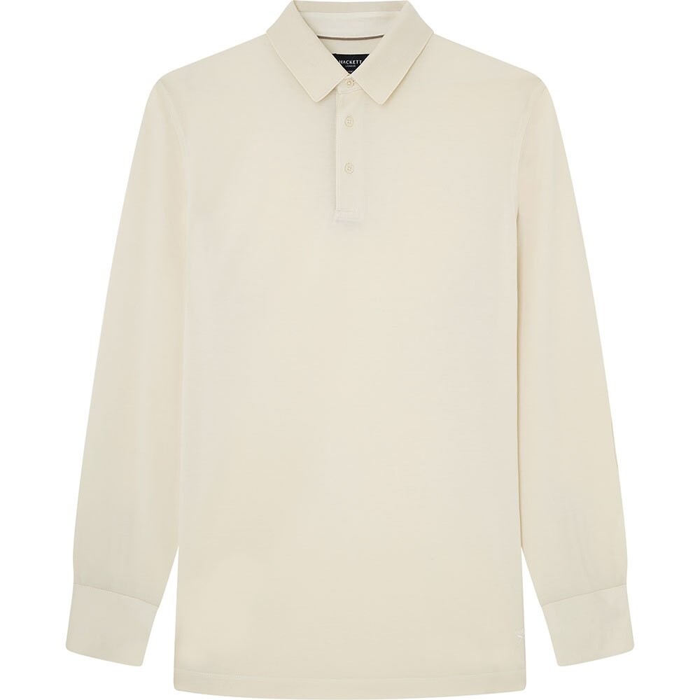 

Поло с длинным рукавом Hackett Fashioned Collar, бежевый