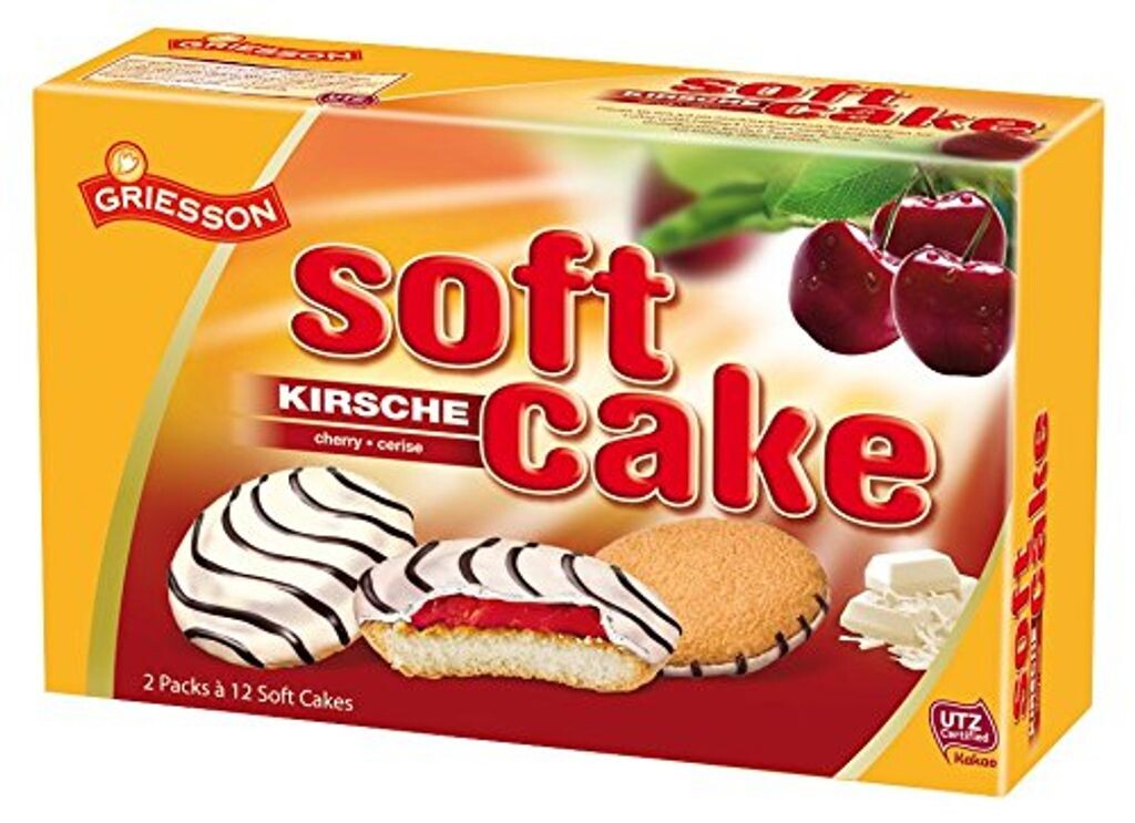

GRIESSON Soft Cake Cherry, 1 шт. в упаковке (1 x 300 г) Mega-Paradies