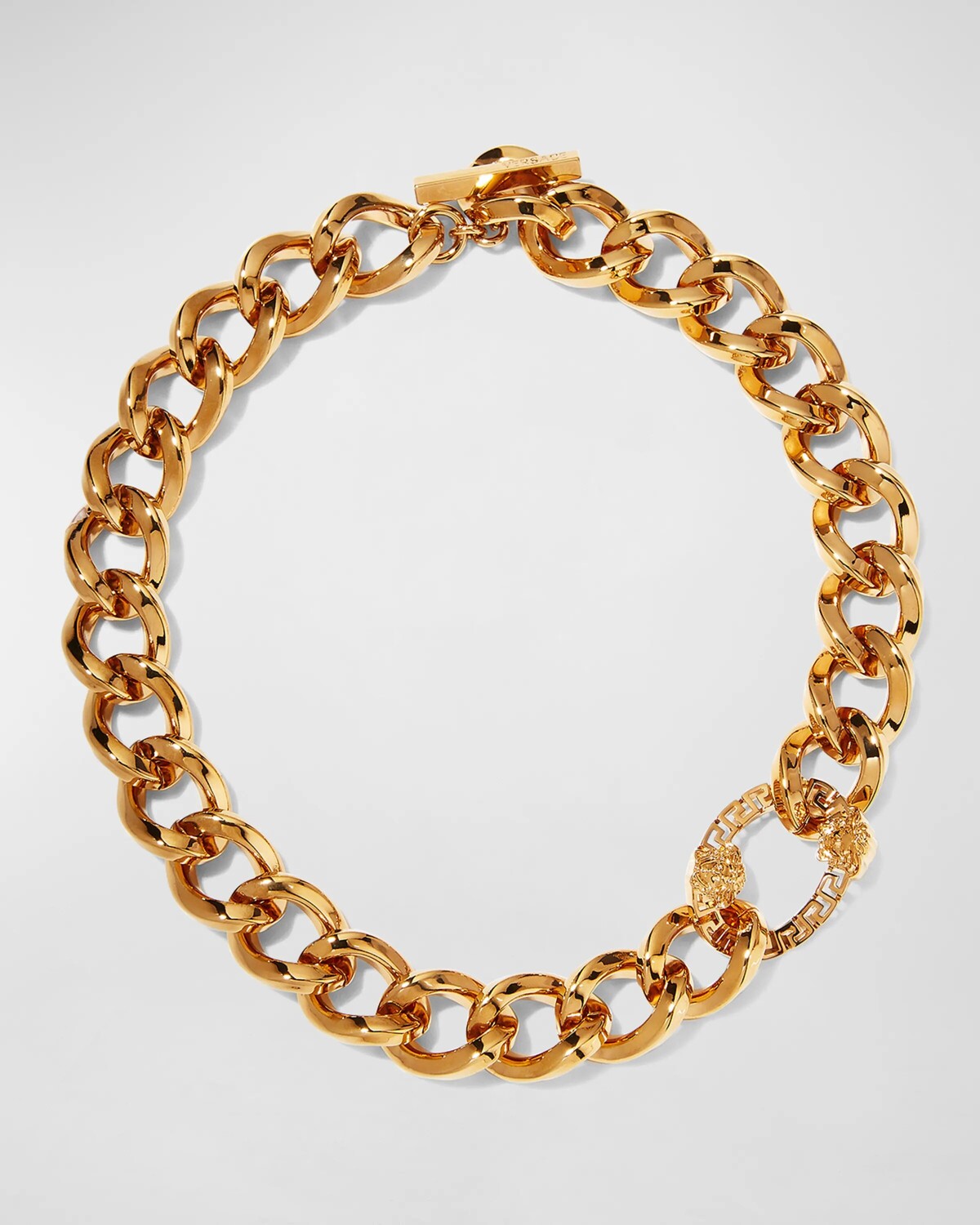 

Мужское колье-цепочка Greca, длина 17 дюймов, цвет Versace Gold