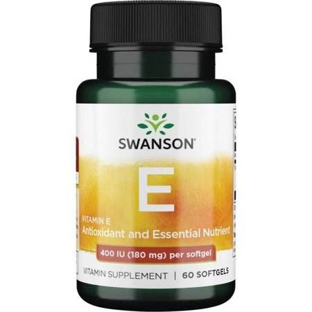 Swanson Witamina E 400IU витамин Е в капсулах, 60 шт. жидкий витамин с swanson witamina c 100% czystości 454 g