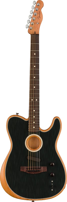 Акустическая гитара Fender Acoustasonic Player Telecaster Brushed Black w/Padded Gig Bag