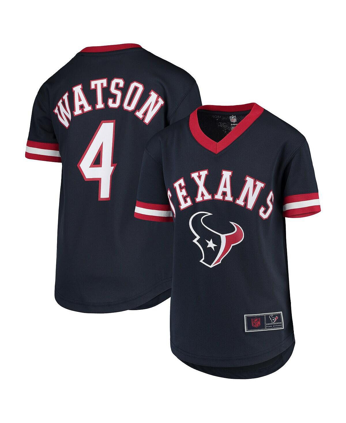 

Big Boys Deshaun Watson Navy Houston Texans Имя и номер игрока Модный сетчатый топ с v-образным вырезом Outerstuff