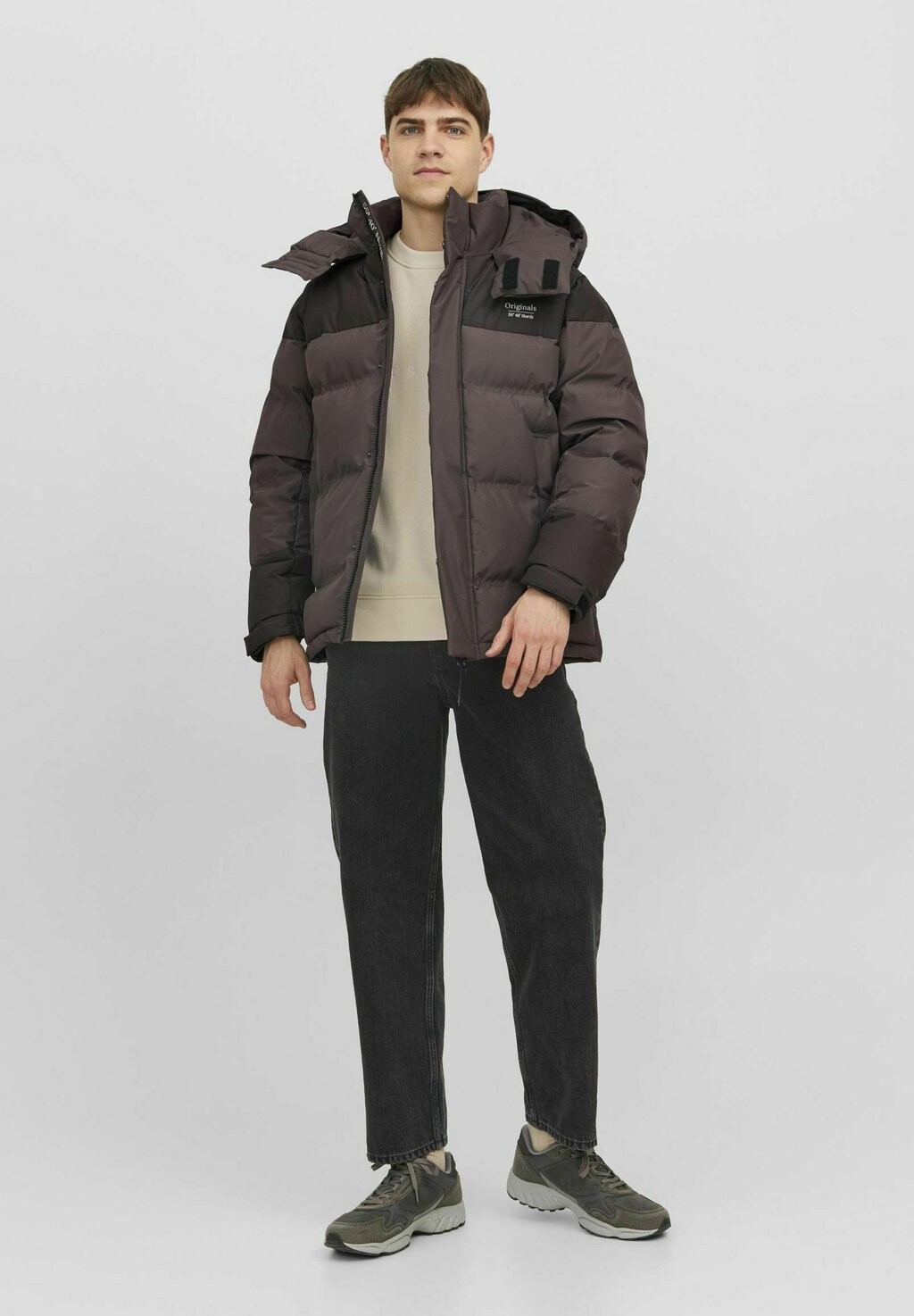 

Зимняя куртка WATTIERTE FUNKTIONS Jack & Jones, шоколадно-коричневый