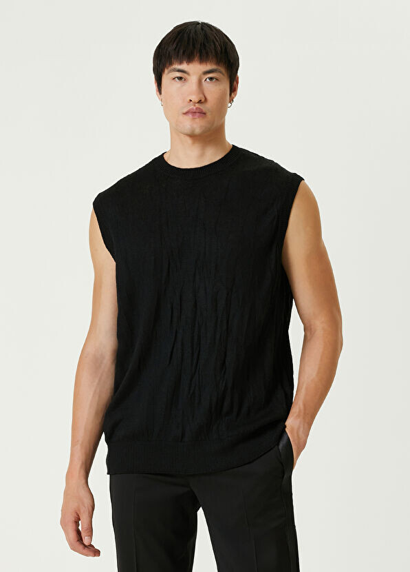 

Шерстяная футболка с логотипом Helmut Lang, черный