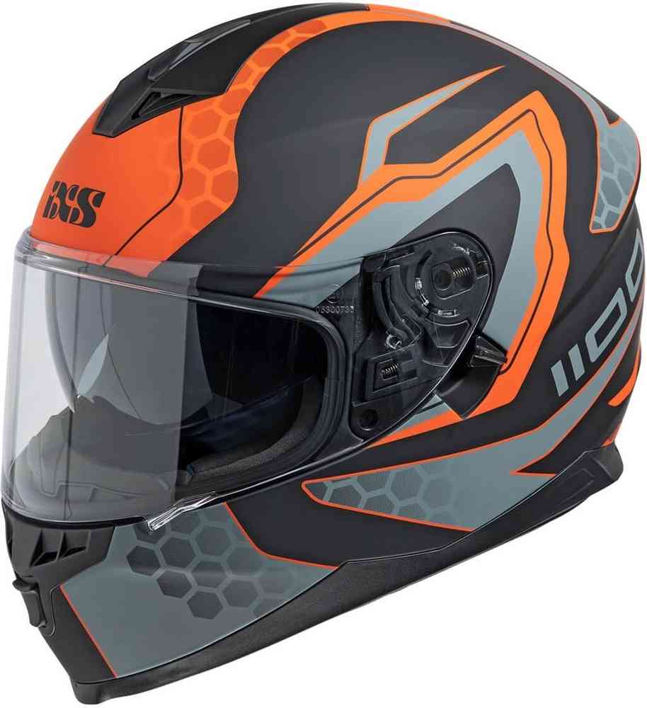 1100 2.2 Шлем IXS, черный матовый/оранжевый 1100 1 0 шлем ixs синий мэтт