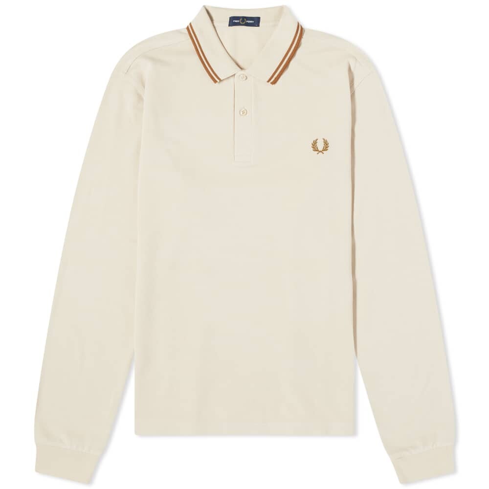 

Поло с длинными рукавами и двойным носком Fred Perry