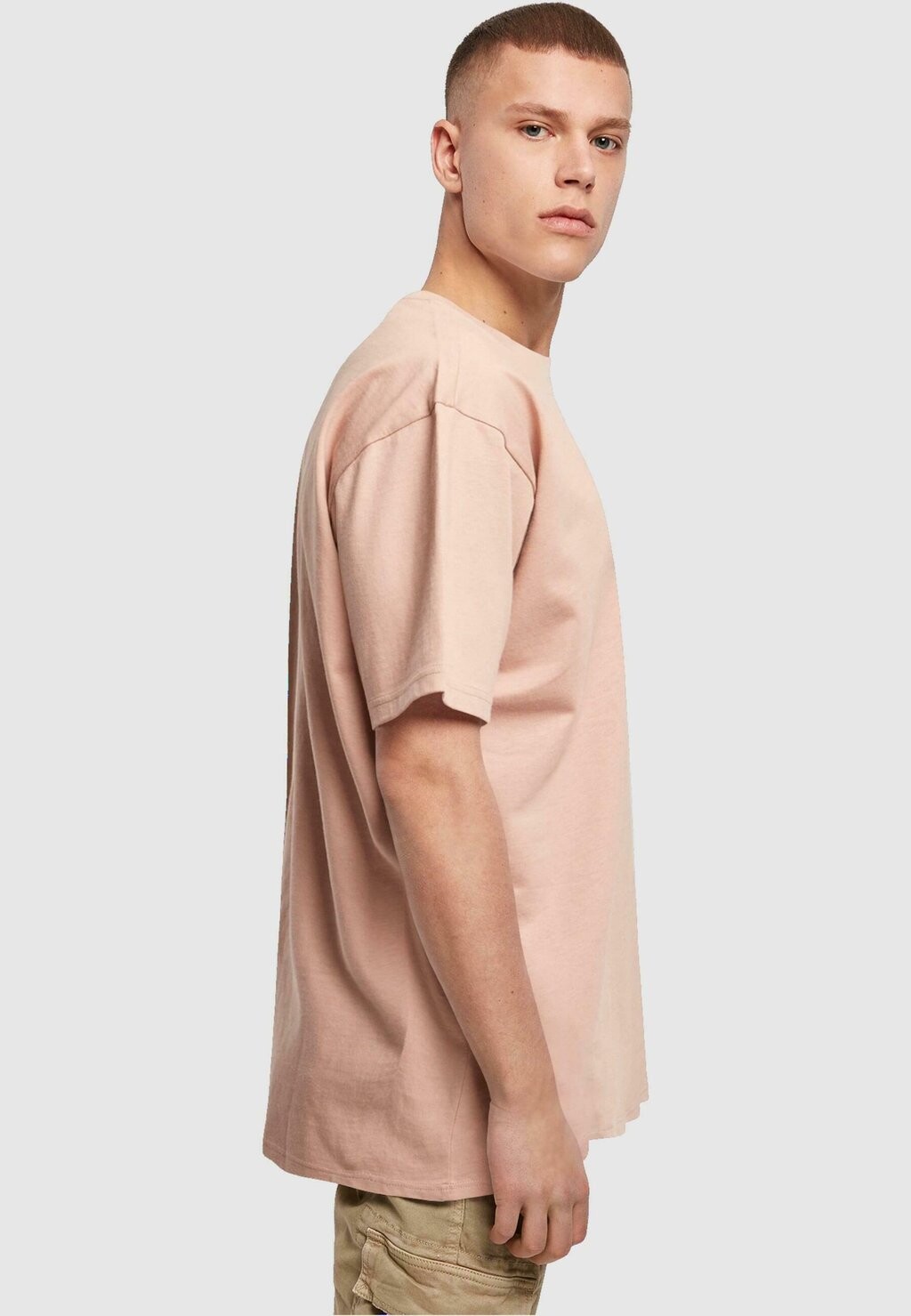 

Футболка с принтом LOVE YOURSELF FIRST HEAVY OVERSIZED Merchcode, розовый