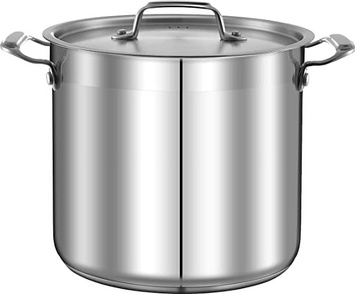 

Большая кастрюля из нержавеющей стали NutriChef 12 л, стальной