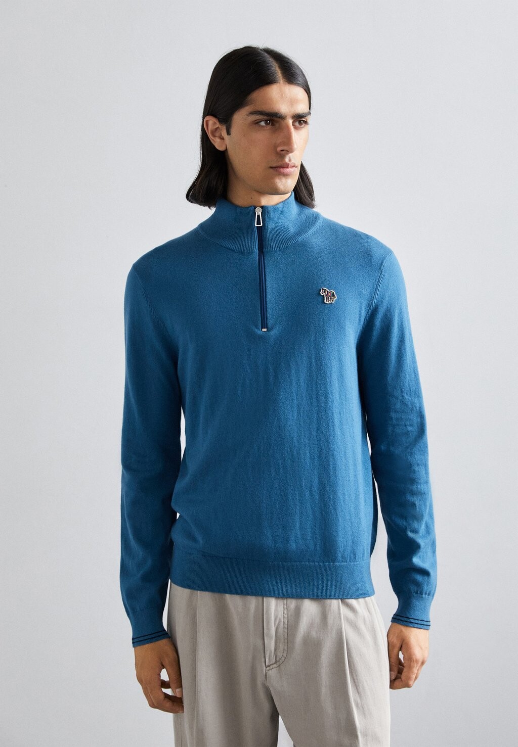 

Свитер ZIP NECK BAD PS Paul Smith, бирюзовый