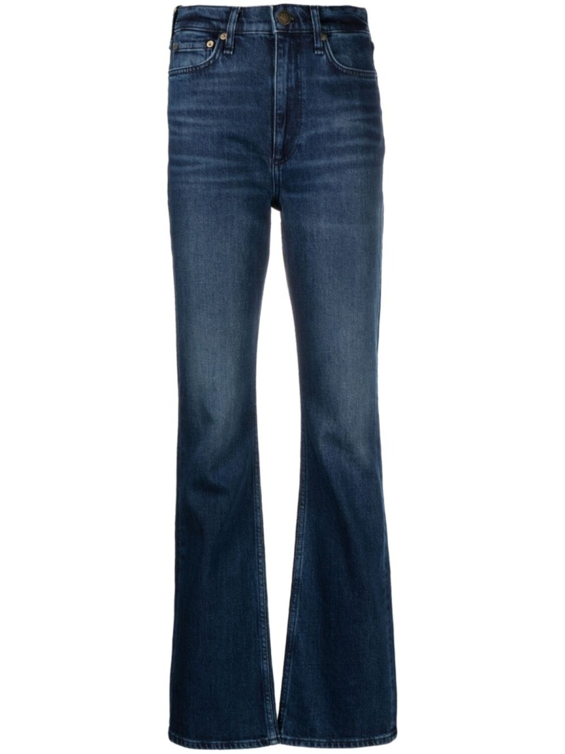 

rag & bone джинсы bootcut Peyton с завышенной талией, синий