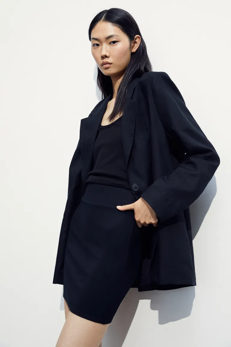 

Юбка из джерси H&M, черный