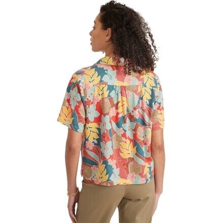 

Рубашка на пуговицах Lucy женская Marine Layer, цвет Hibiscus Floral