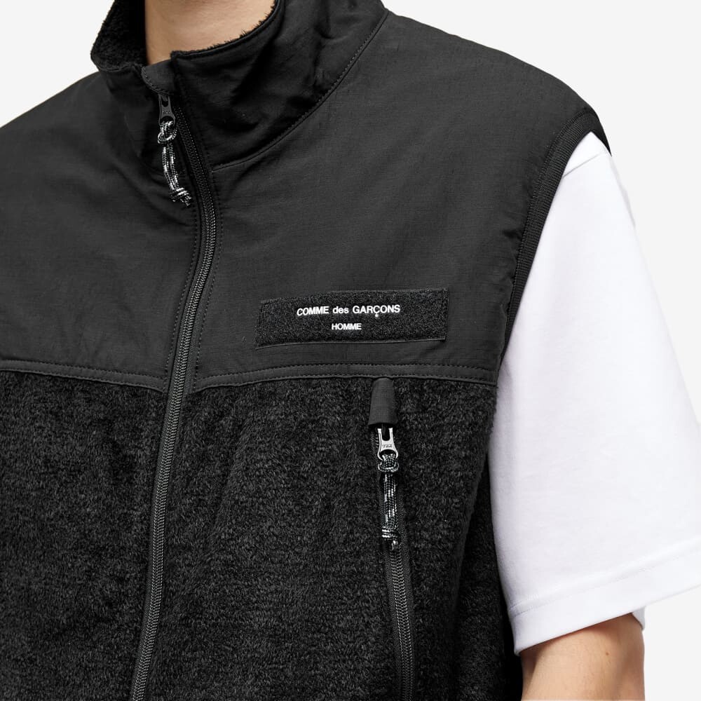 

Жилет из микромеха Comme Des Garçons Homme, черный