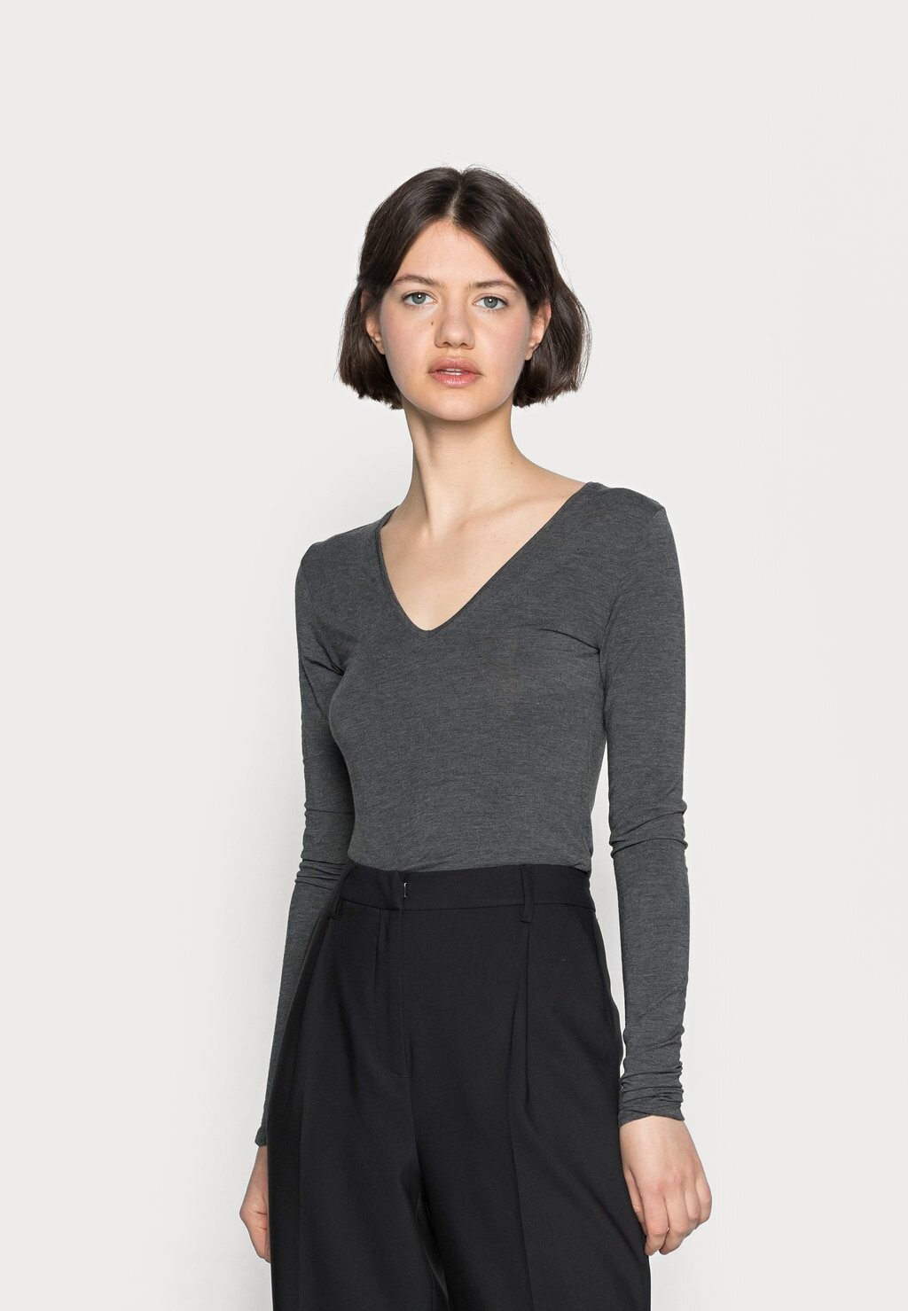 

Рубашка с длинным рукавом VANNA mbyM, цвет dark grey melange