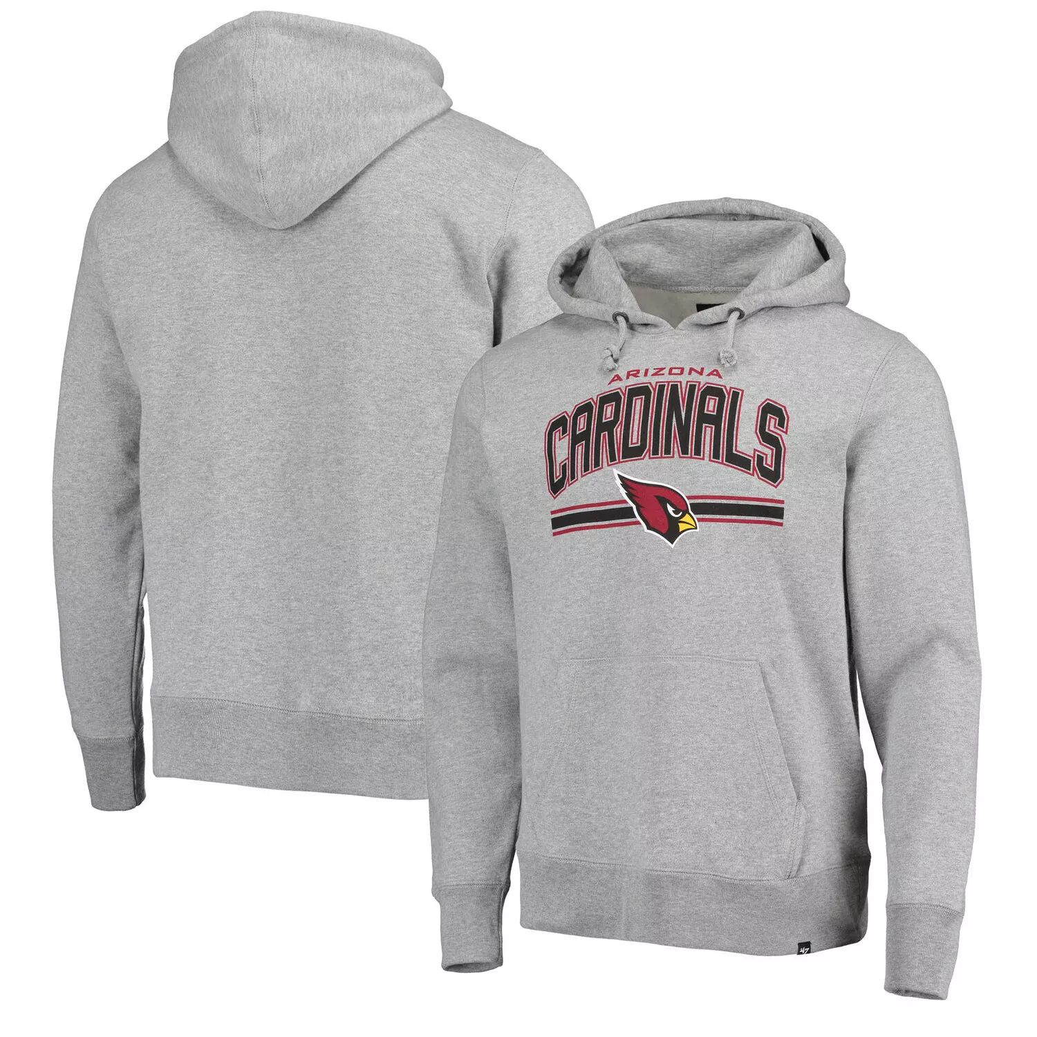 цена Мужской серый пуловер с капюшоном '47 Arizona Cardinals Foundation