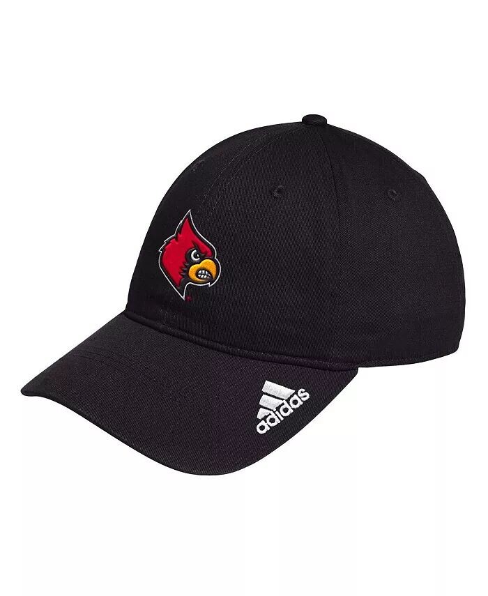 

Мужская черная регулируемая кепка с логотипом Louisville Cardinals в раздевалке Adidas, черный