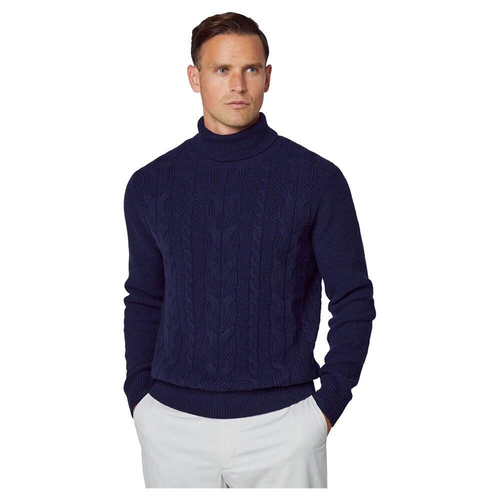 

Свитер Hackett Cable Roll Neck, синий