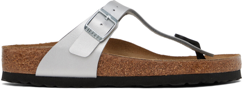 

Серебряные сандалии из гизы обычного размера Birkenstock