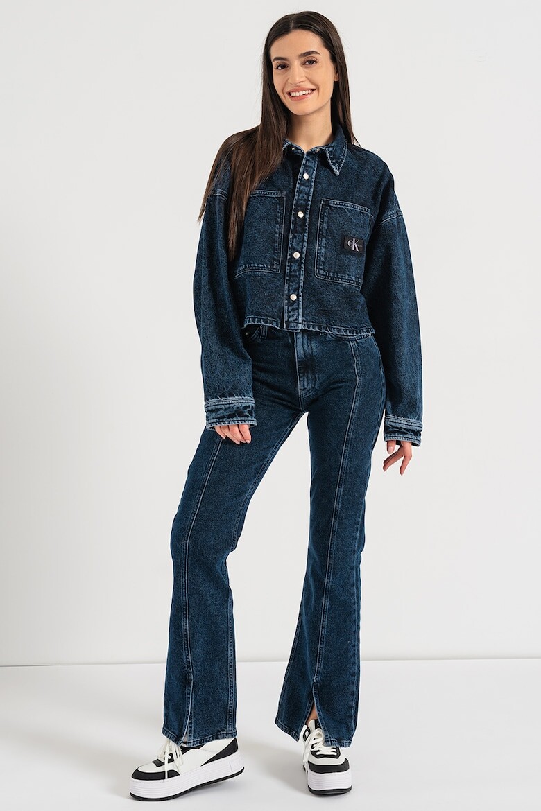 

Джинсовая рубашка оверсайз Calvin Klein Jeans, синий