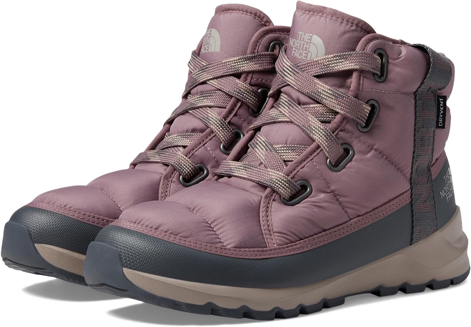 Зимние ботинки ThermoBall Lace-Up Luxe WP The North Face, цвет Fawn Grey/Asphalt Grey