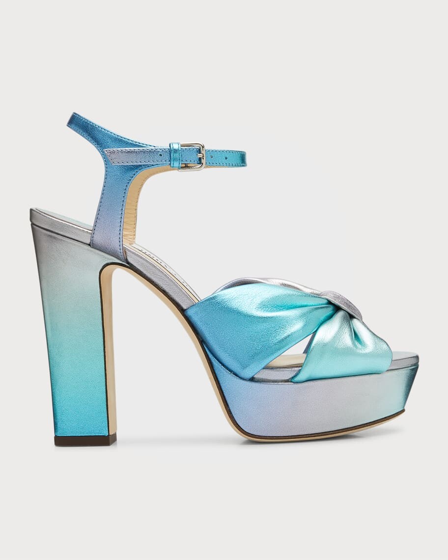 

Босоножки на платформе с ремешком на щиколотке Heloise Ombre Jimmy Choo