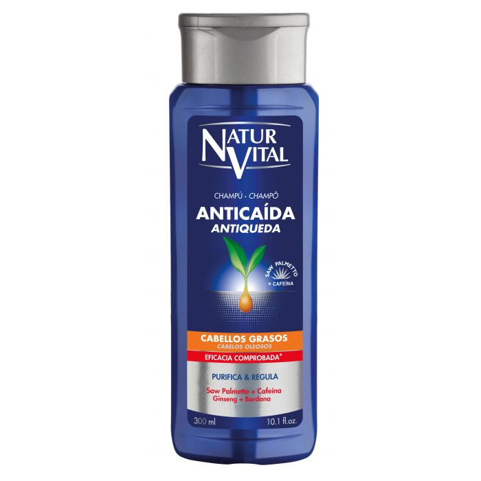 шампунь для волос your body bio шампунь для жирных и комбинированных волос против выпадения Шампунь Champu Anticaida Grasos Naturaleza Y Vida, 300 ml