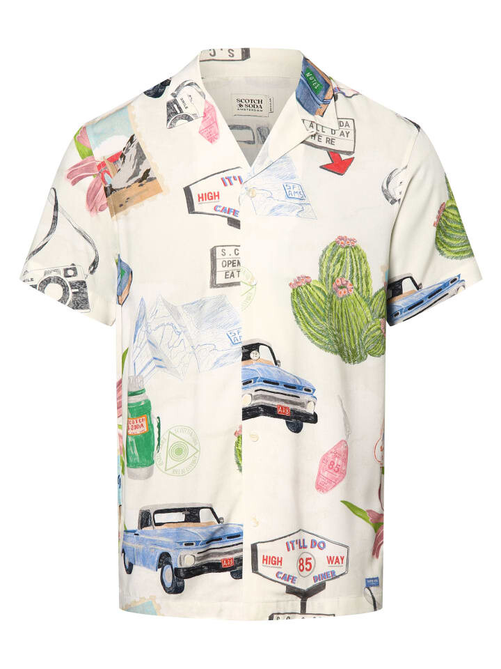 

Рубашка Scotch & Soda, цвет ecru mehrfarbig
