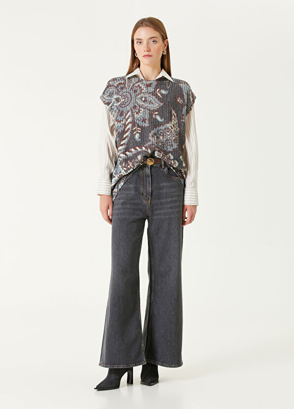 

Широкие джинсы Etro, серый