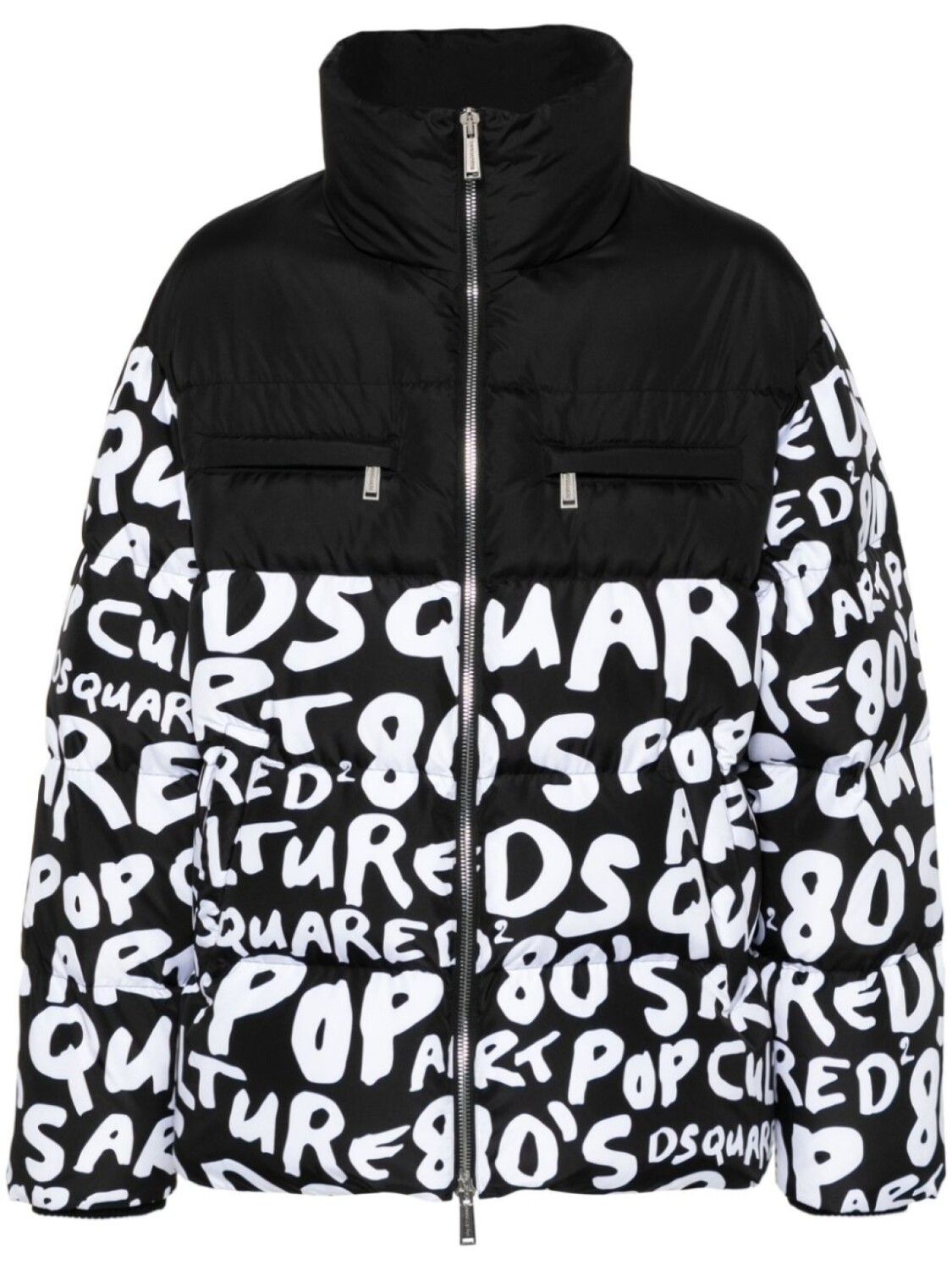 

Dsquared2 пуховик D2 Pop 80's, черный