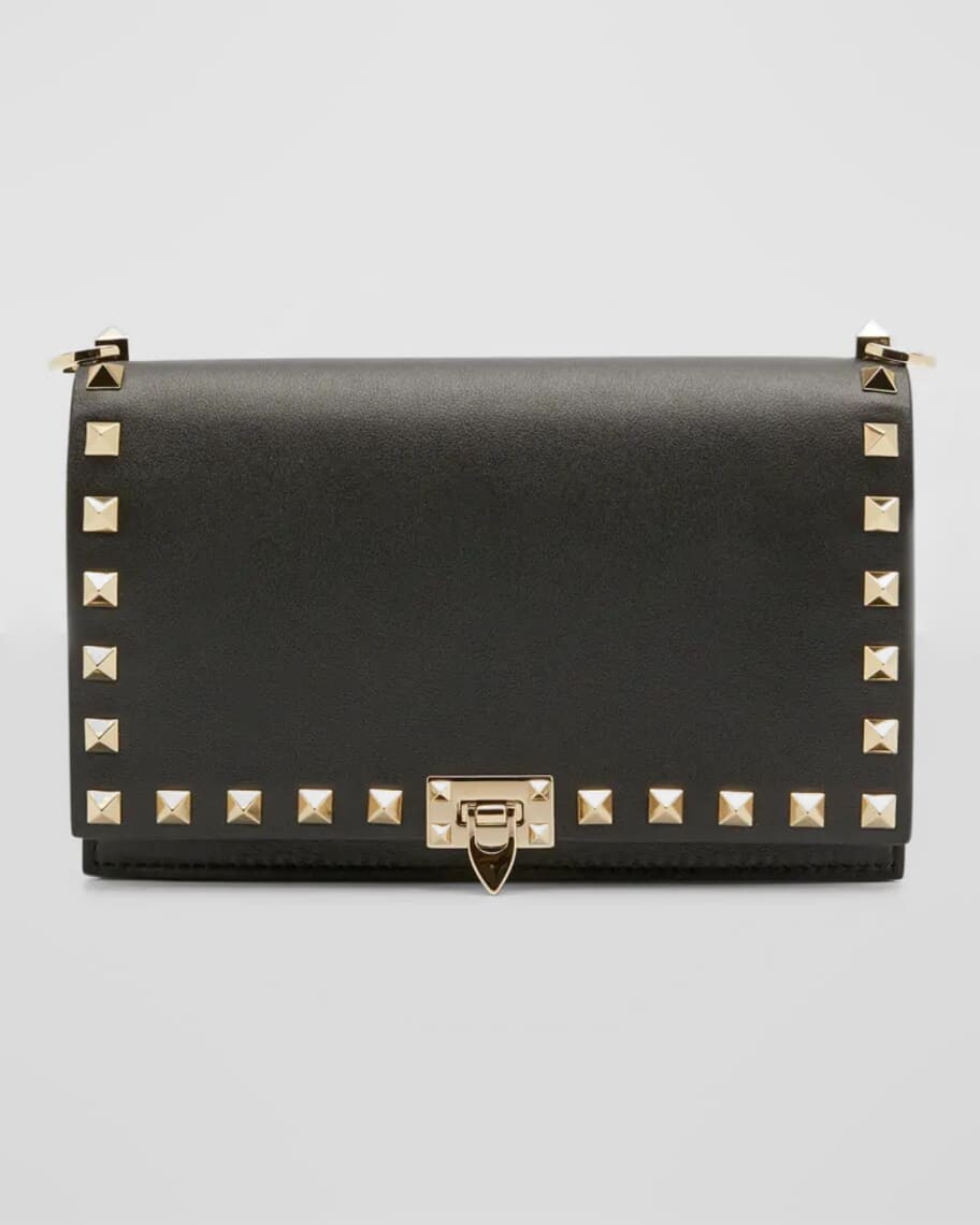 

Кожаная сумка через плечо с клапаном Rockstuds Valentino Garavani