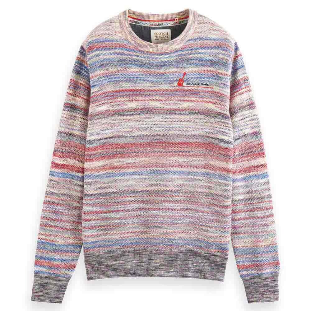 

Свитер Scotch & Soda Structure Space Dye Yarn Crew Neck, разноцветный