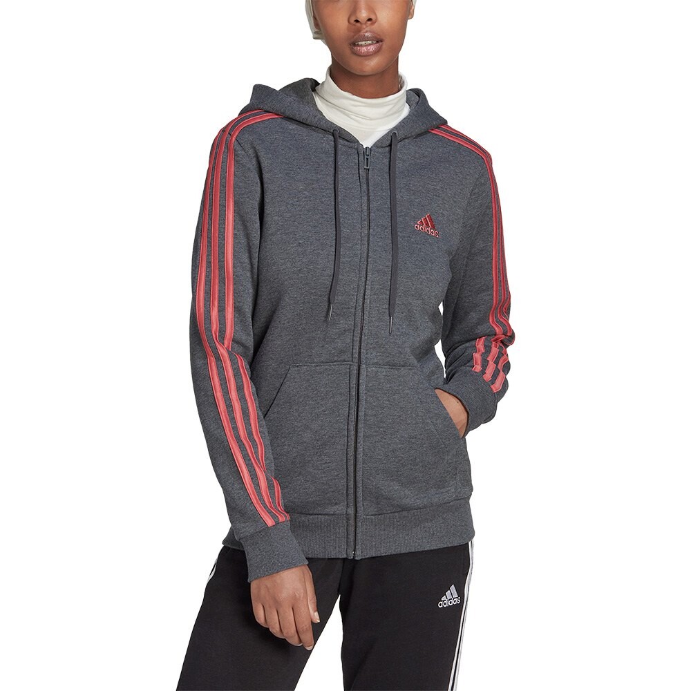 

Толстовка adidas Sportswear Essentials 3 Stripes Full Zip, серый