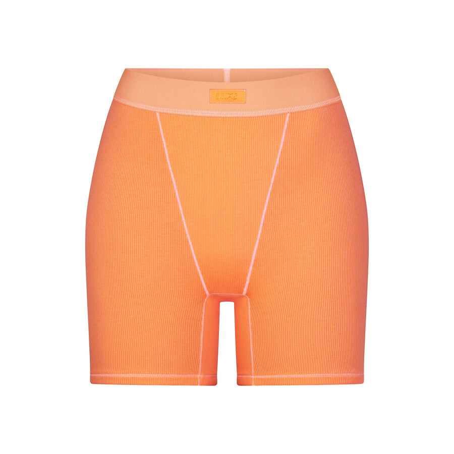 

Боксеры SKIMS Cotton Rib, цвет Apricot