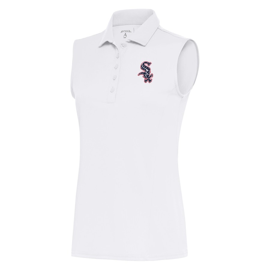 

Поло без рукавов Antigua Chicago White Sox, белый