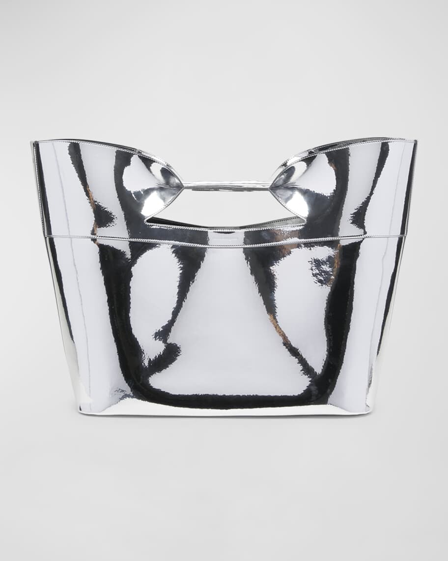 

Большая металлическая сумка с ручкой сверху The Bow Alexander McQueen