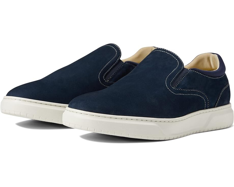 

Кроссовки Florsheim Premier Plain Toe Slip-On Sneaker, цвет Navy Nubuck