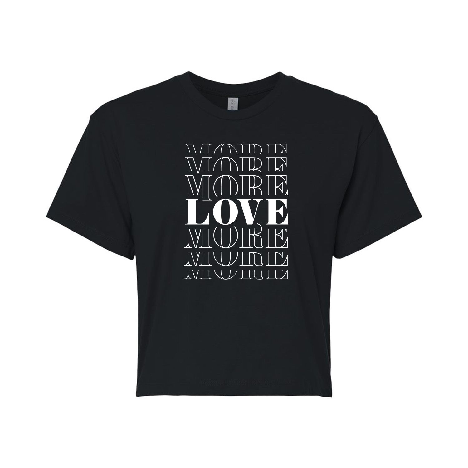 Укороченная футболка с рисунком Juniors' Love More Licensed Character